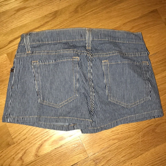 Indigo Six Striped Cotton Shorts - Picture 2 of 3